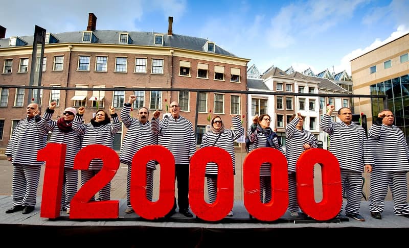  MEK supporters rally in the Netherlands 