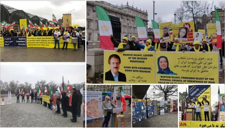 Protests by exiled Iranians, MEK and NCRI supporters across the world