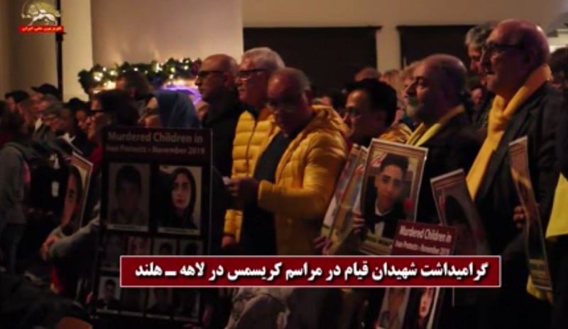  Supporters of The MEK in Berlin commemorate martyrs of Iran protests on Christmas Eve  