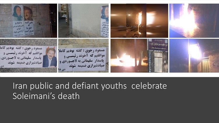 Iran public and defiant youths celebrate Soleimani’s death