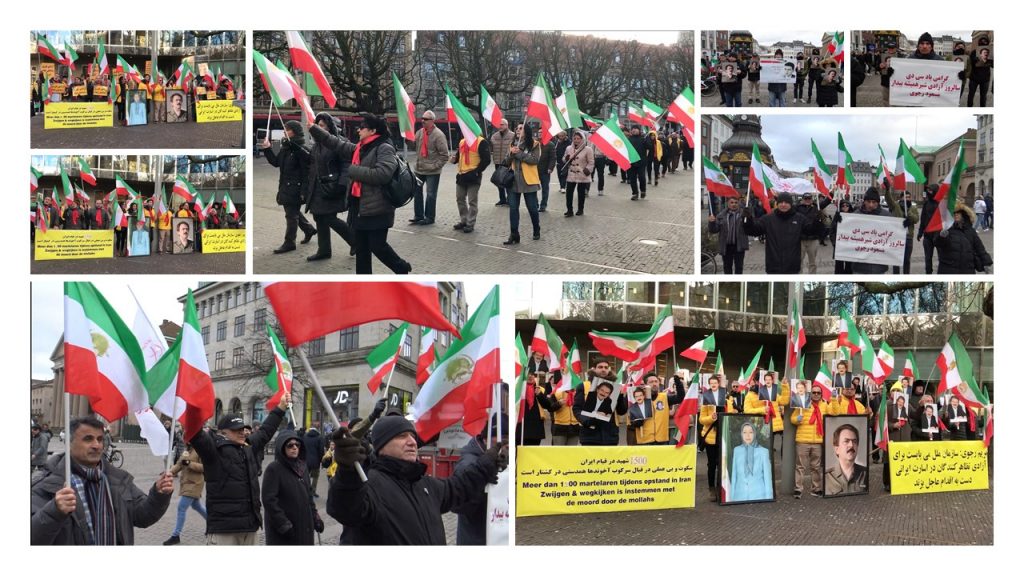 Iranians and supporters of the MEK & NCRI supporters held simultaneous protests in support for the ongoing Iran protests in different countries on Saturday