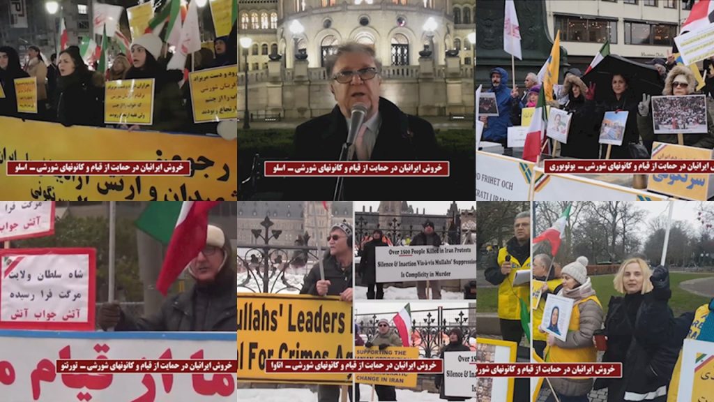 Iranians, the NCRI and MEK their supporters held rallies around the world over the weekend, in support of the ongoing Iran uprising.