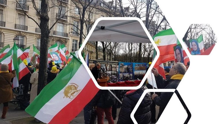 Expat Iranians, as well as supporters of the MEK and the National Council of Resistance of Iran (NCRI), held a rally in Paris on Tuesday.