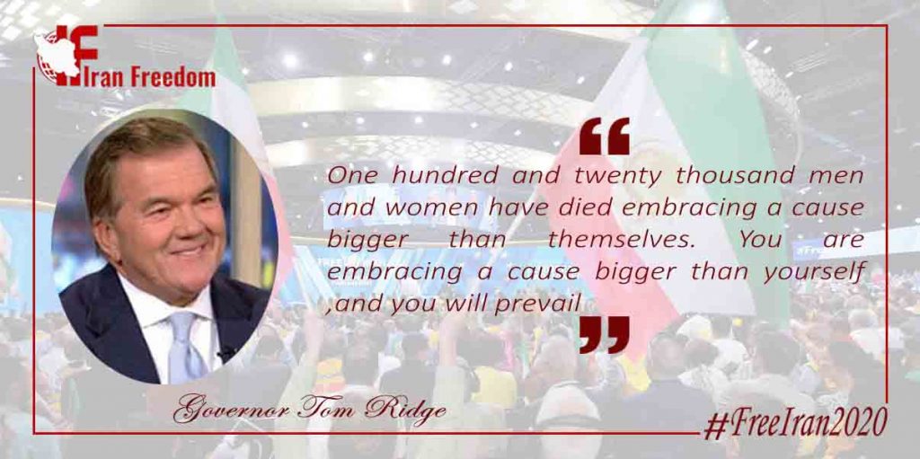 Tom Ridge's remarks on free Iran rally 2019 in Ashraf 3, Albania