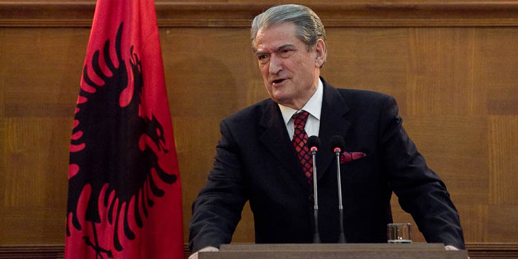 "I am proud to support your movement and that Albania is your second home today. Complete severance of diplomatic ties with the regime of Iran is a necessary step," Sali Berisha said.