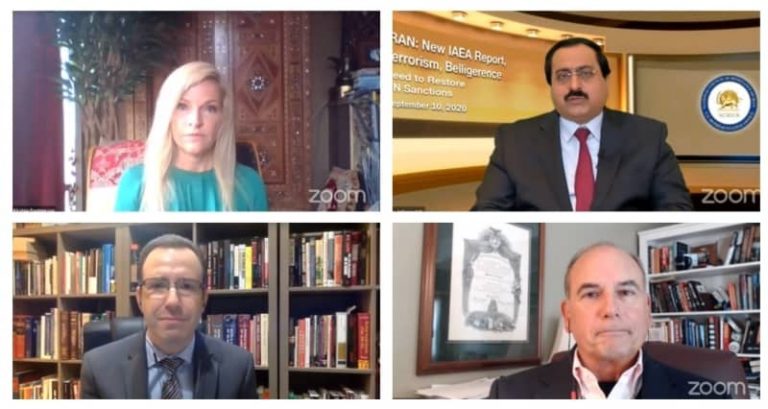 Iranian opposition NCRI US-Office hosts online conference discussing the recent IAEA report, the mullahs' terrorism and belligerence. Experts weigh the need to restore U.N. sanctions on Iran.