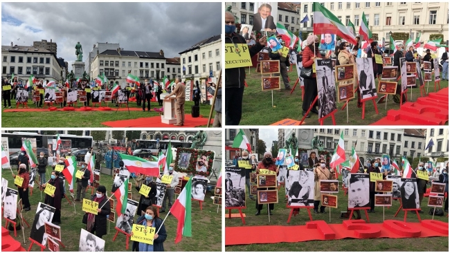 On October 1, 2020, Iranians supporters of the National Council of Resistance of Iran(NCRI) and the Peoples Mojahedin Organization of Iran(PMOI/MEK) gathered in front of the EU headquarter in Brussels in Place de Luxembourg. In this rally Iranians condemned violations of the human rights by the mullahs' regime.