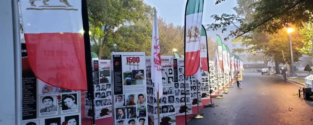 The photo exhibition held on Iran's regime crime against Iranian people in Washington DC in front of the U.S. State Department - October 21, 2020 - 2