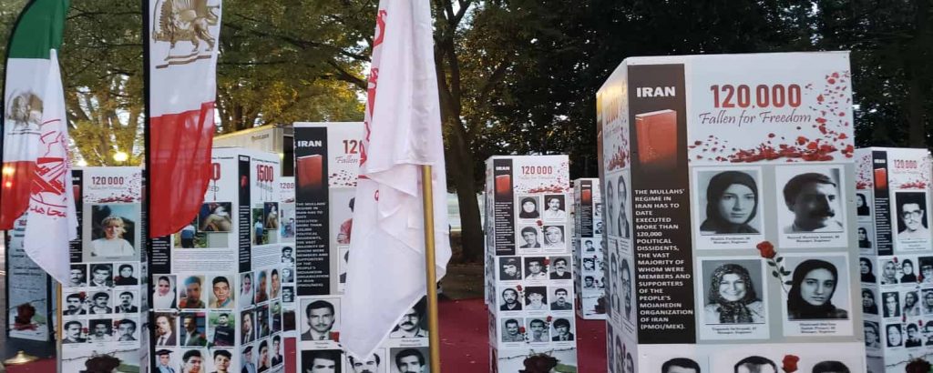 The photo exhibition held on Iran's regime crime against Iranian people in Washington DC in front of the U.S. State Department - October 21, 2020-4