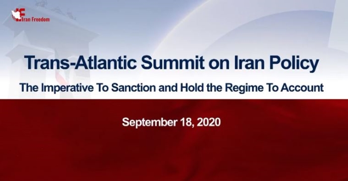 On the brink of the annual session of the United Nations General Assembly, an online international summit, entitled “Trans-Atlantic Summit on Iran Policy, Time to Hold the Iranian Regime Accountable,” brought together Iranians in various countries around the world from 10,000 locations on September 18, 2020.