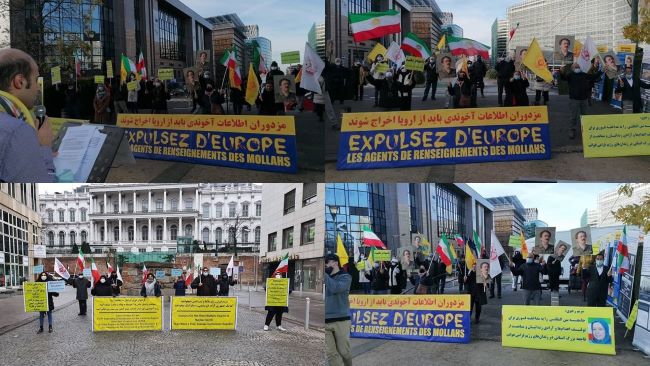 Iranian Diaspora members and supporters of the People’s Mojahedin Organization of Iran (PMOI/MEK) and the National Council of Resistance of Iran (NCRI) in Europe held twin rallies in Vienna and Brussels .