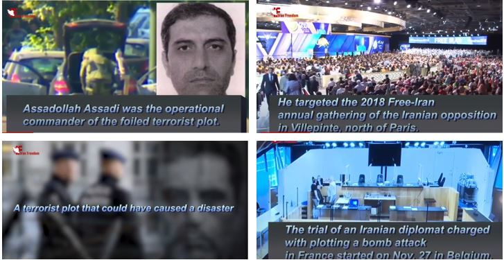 The trial of an Iranian diplomat charged with plotting a bomb attack in France started on Nov. 27 in Belgium. Assadollah Assadi was the operational commander of the foiled terrorist plot. He targeted the 2018 Free-Iran annual gathering of the Iranian opposition in Villepinte, north of Paris.