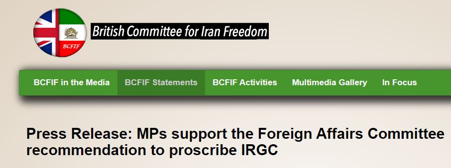 The British Committee for Iran Freedom (BCFIF)