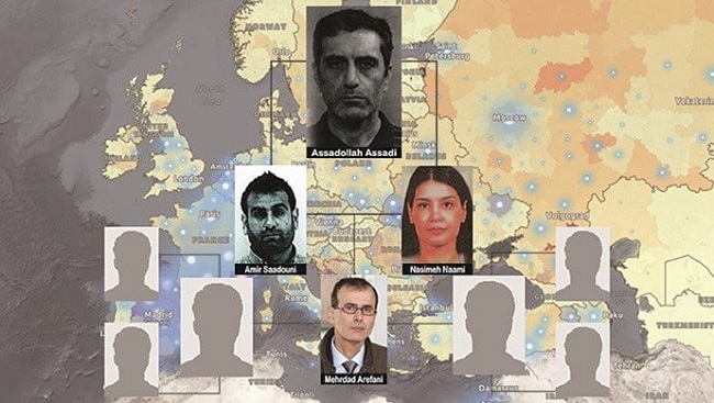 Assadollah Assadi and his accomplices for the bomb plot that targeted Free Iran gathering in France in June 2018