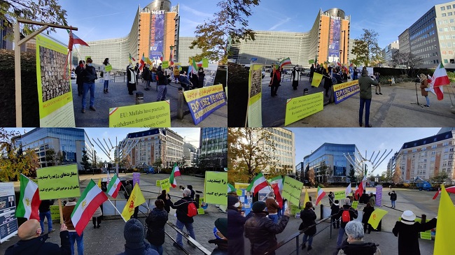 Iranians, Supporters of the MEK ask to end appeasement policy, shutting down the Iranian regime embassies, and halting all relationships with Iran until the mullahs stop execution and torture in Iran.
