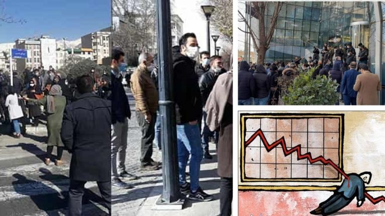 The rapid collapse of the stock market in Iran has sounded alarm bells for the government of President Hassan Rouhani and the religious tyranny of Supreme Leader Ali Khamenei.