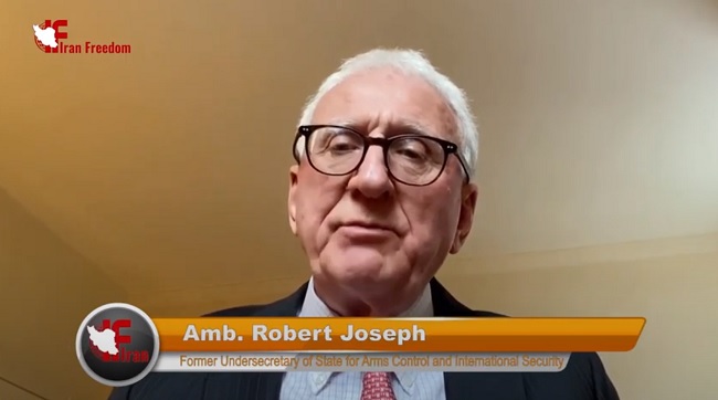 Amb. Robert Joseph, former Undersecretary of State for Arms Control and International Security addressed an online global conference on the conviction of Iran's diplomat-terrorist Assadollah Assadi by a Belgian court for attempting to bomb the 2018 Free Iran gathering in Paris.