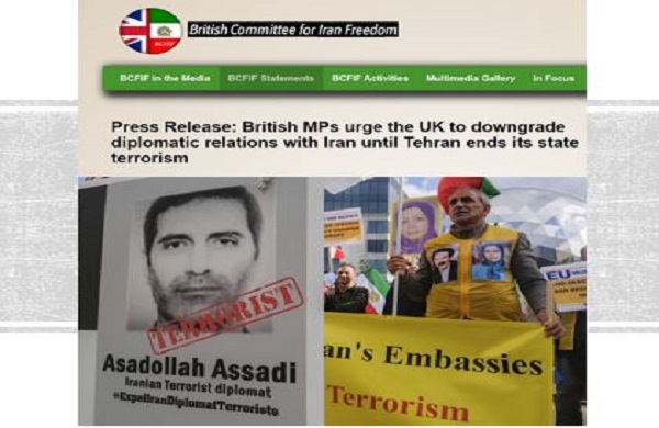 The British Committee for Iran Freedom (BCFIF) raised the case of Assadolah Assadi, an Iranian diplomat sentenced to 20 years in prison in Belgium on charges of terrorism and terrorist murder, in a letter to Foreign Secretary, Dominic Raab, on 20 February 2021.