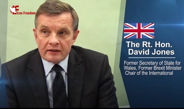 David Jones MP, Deputy Chairman of the European Research Group addressed an online global conference on the conviction of Iran's diplomat-terrorist Assadollah Assadi by a Belgian court for attempting to bomb the 2018 Free Iran gathering in Paris.