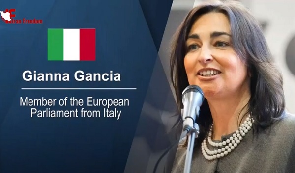 Gianna Gancia, Member of the European Parliament representing North-West Italy addressed an online global conference on the conviction of Iran's diplomat-terrorist Assadollah Assadi by a Belgian court for attempting to bomb the 2018 Free Iran gathering in Paris.
