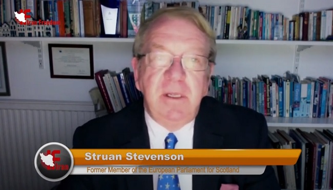 Struan Stevenson, former Member of the European Parliament for Scotland addressed an online global conference on the conviction of Iran's diplomat-terrorist Assadollah Assadi by a Belgian court for attempting to bomb the 2018 Free Iran gathering in Paris.