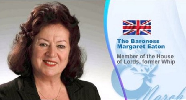Baroness Eaton, Member of the UK House of Lords addressed an online panel supporting women's rights in Iran to mark International Women’s Day on March 8, 2021.