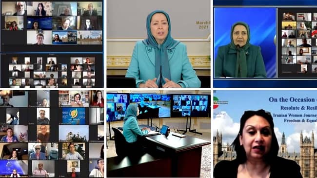 How Iranian women rise up for freedom and equality in the face of an utterly misogynist mullahs’ regime in Iran was the topic of a global online conference held on March 8, marking International Women’s Day co-hosted by the Women’s Committee of the NCRI.