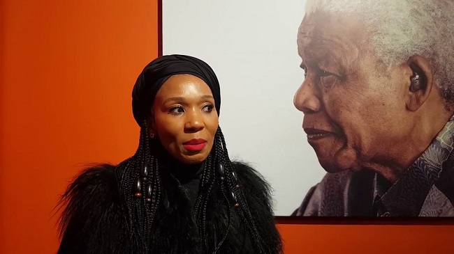 Zamaswazi Dlamini-Mandela, human rights activist and granddaughter of the late Nelson Mandela addressed an online panel supporting women's rights in Iran to mark International Women’s Day on March 8, 2021.