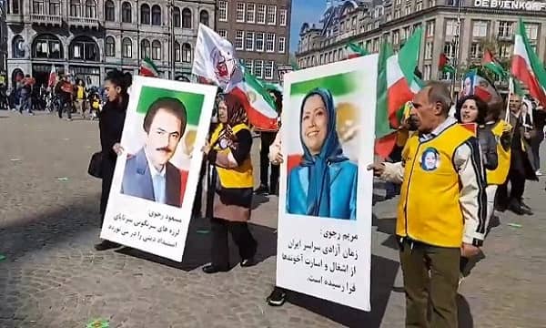 Saturday, 29 May 2021, Amsterdam: Iranians Supporters of the People's Mojahedin of Iran (PMOI/MEK) Protested in the Netherlands Against the Regime's Sham Elections.