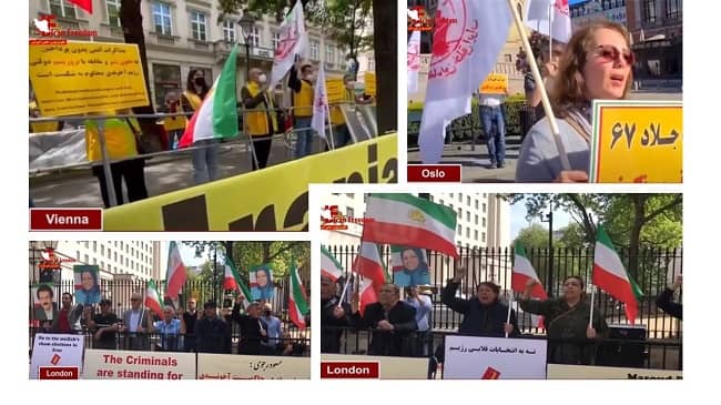 On May 28 & 29, 2021, Iranian supporters of the People’s Mojahedin Organization of Iran(PMOI/MEK) and the National Council of Resistance of Iran(NCRI) held rallies in Vienna, London and Oslo against the dictatorship in Iran.
