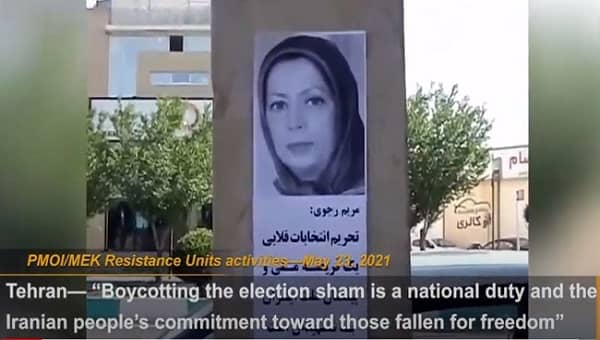 The Iranian Resistance and the people have continued their campaign calling for a nationwide boycott of the presidential elections this June, despite the regime’s increased repression of any type of protest.