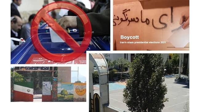 On Friday, June 18, 2021, the Iranian regime holds its sham presidential election. As expected, this ridiculous election has been faced to the widespread and nationwide boycott by the Iranian people.