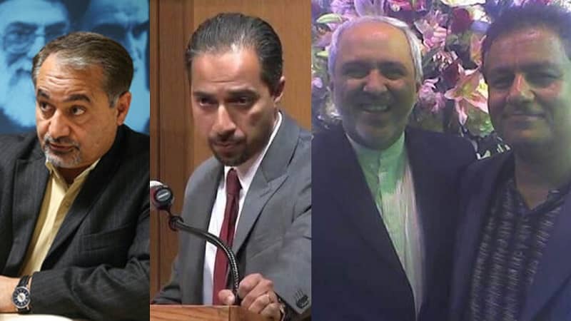 Meet some Iranian lobbies in West: (from left) Seyed Hossein Mousavian, Trita Parsi, Mohammad Javad zarif with Kaveh Afrasiabi

