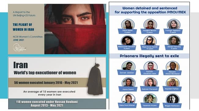 The Women’s Committee of the National Council of Resistance of Iran (NCRI) has produced a report on the situation of Iranian women under the mullahs over the past six years and is presenting it to the United Nations’ Beijing+25 Forum.