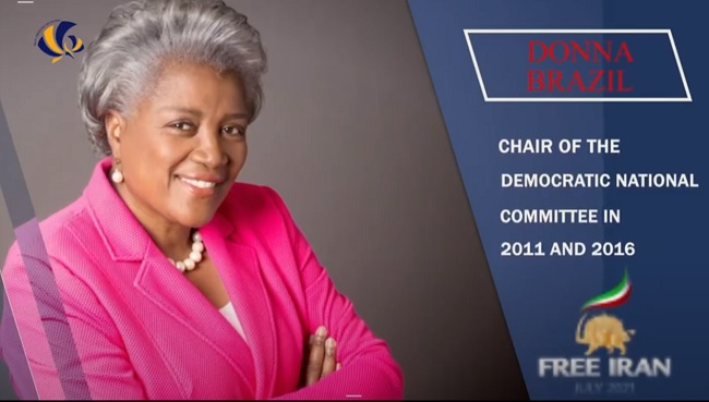 Donna Brazile, Chair of the Democratic National Committee (2016-2017), addressed at the Free Iran World Summit 2021 on July 10, 2021.