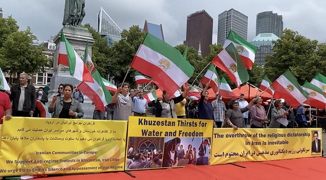 Rallies by Iranians, the People's Mojahedin Organization of Iran(PMOI/MEK) in the Netherlands, Sweden, the United States and Canada in Support of the Khuzestan Uprising on 25 and 26 July 2021