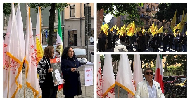 Iranians, supporters of the Iranian resistance(MEK and NCRI), and relatives of the martyrs of the 1988 massacre staged a demonstration on Thursday, September 2, in continuation of their previous demonstrations, simultaneous with the tenth trial session of the executioner Hamid Noury.