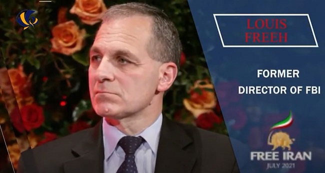Louis Freeh, Director of the FBI (1993-2001), addressed at the 2nd Day of The Free Iran World Summit on July 12, 2021.