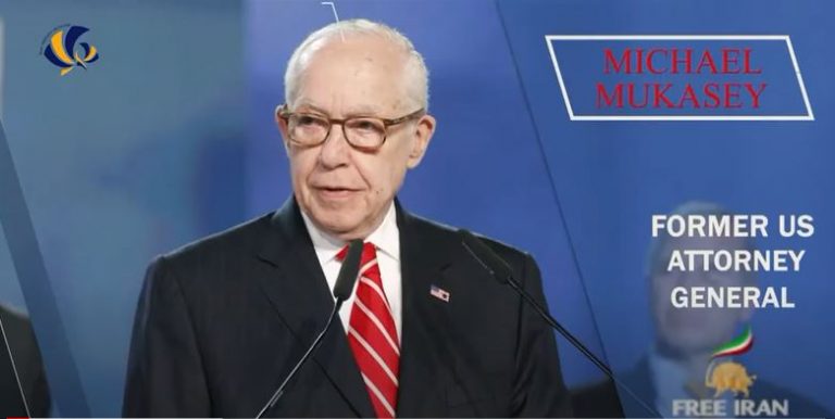 Michael Mukasey, U.S. Attorney General (2007-2009), addressed at the 2nd Day of The Free Iran World Summit on July 12, 2021.