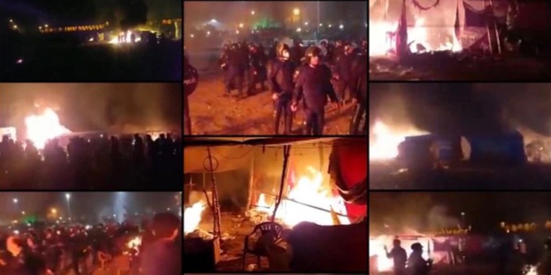Iranian regime's security forces attack peaceful gathering of Isfahan farmers