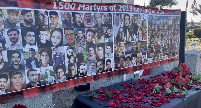  Freedom-loving Iranians, supporters of the Iranian resistance, in Los Angeles commemorated the anniversary of the November 2019 uprising and It's martyrs.  