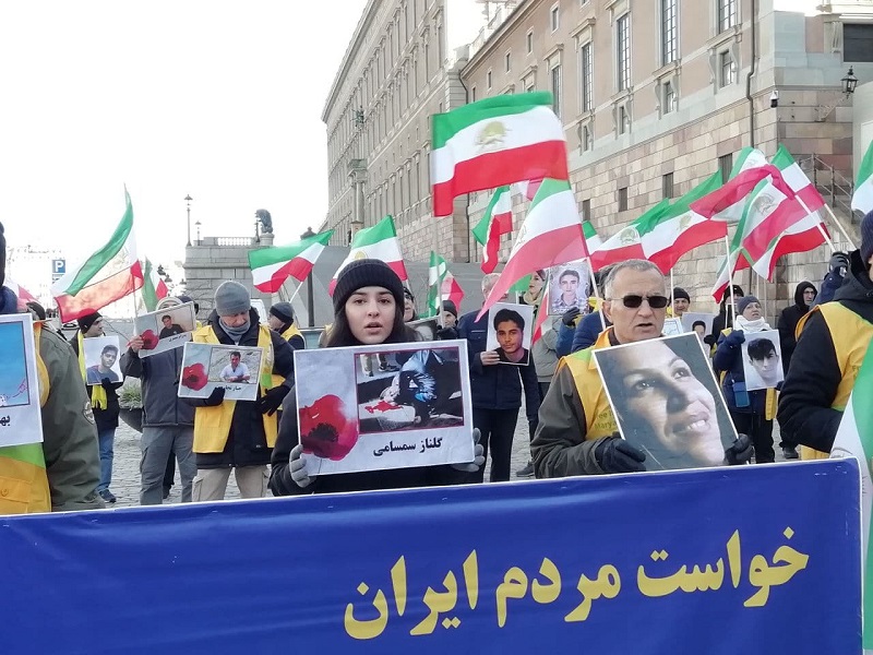 Demonstrations in Sweden, Stockholm by Supporters of the Iranian Resistance — November 6, 2021