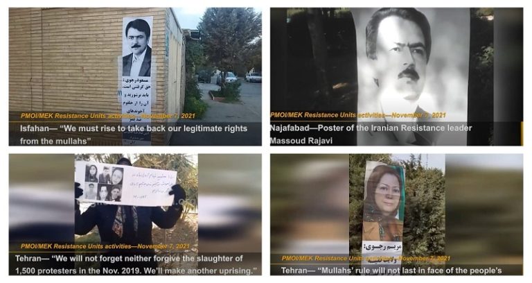 November 7, 2021 — While approaching the anniversary of the November 2019 nationwide protest in Iran, the network of the Iranian opposition group Mojahedin Khalgh Iran (PMOI/MEK) has focused its activities on commemorating this historic event.