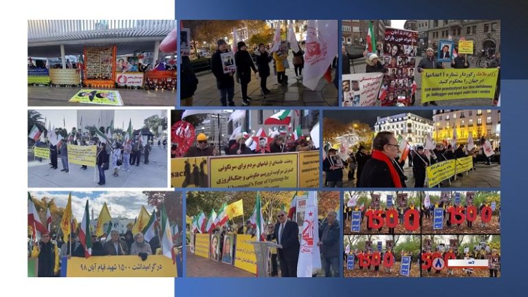 November 13, 2021: Freedom-loving iranians, supporters of the Iranian resistance (MEK and NCRI) held demonstrations on the anniversary of the November 2019 uprising, seeking justice for more than 1,500 martyrs of the uprising.