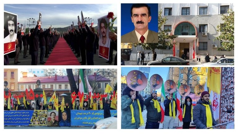 Friday, November 12, 2021 — The third session of the trial of the executioner Hamid Noury, began in the city of Durrës, Albania, with the presence of the plaintiffs and witnesses, members of the People’s Mojahedin Organization of Iran (PMOI/MEK), residents of Ashraf 3.
