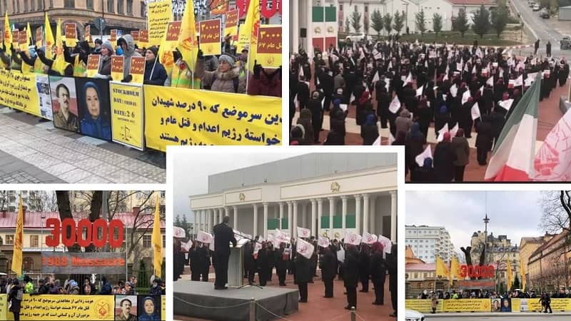 Coinciding to the trial, freedom-loving Iranians, supporters of the MEK, gathered in front of the Stockholm courthouse. Also, in Ashraf 3, MEK members held a rally calling for justice to be served. — November 29, 2021