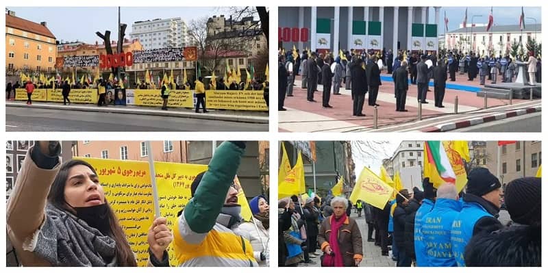 Coinciding to the trial, freedom-loving Iranians, supporters of the MEK, gathered in front of the Stockholm courthouse. Also, in Ashraf 3, MEK members held a rally calling for justice to be served.