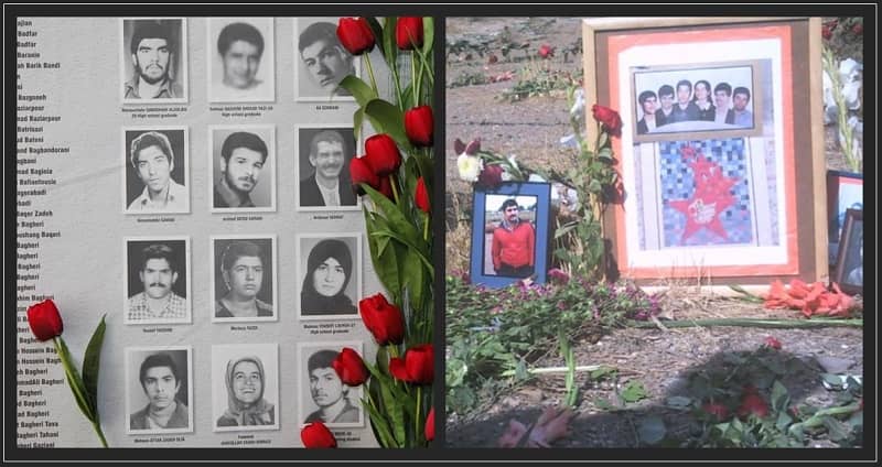 Pictures some martyrs of the 1988 massacre in Iran — file photo