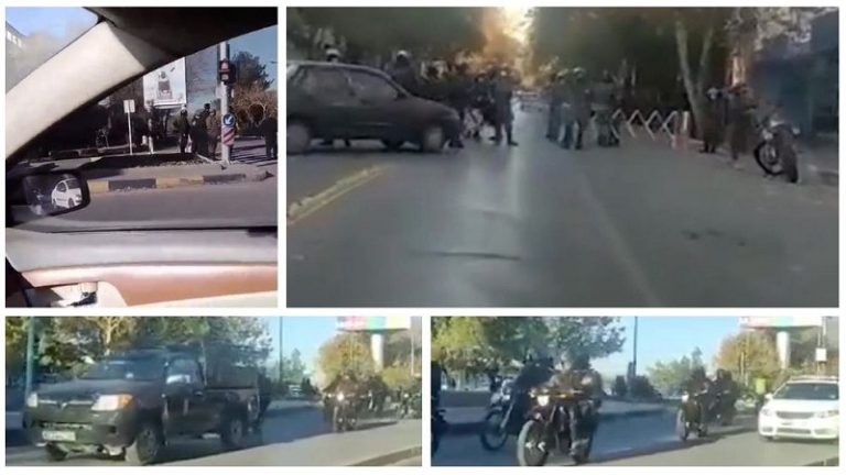 Iranian security forces are scrambling to prevent protests in Isfahan on Friday, December 3, 2021. Traffic police has banned all commute on roads around the Zayandeh Rud river basin and Khaju bridge.