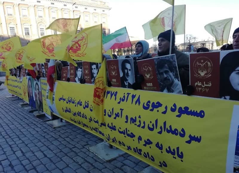 December 20, 2021: Coinciding to the trial of the executioner Hamid Noury, freedom-loving Iranians, MEK supporters in Sweden, held a rally in front of  the Swedish parliament .
